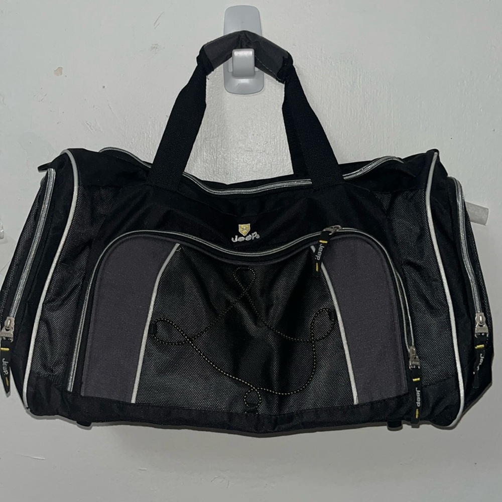 Jeep Duffle Bag Black Lightweight Gym Bag Lugguge Big Bag Jeep Accessory